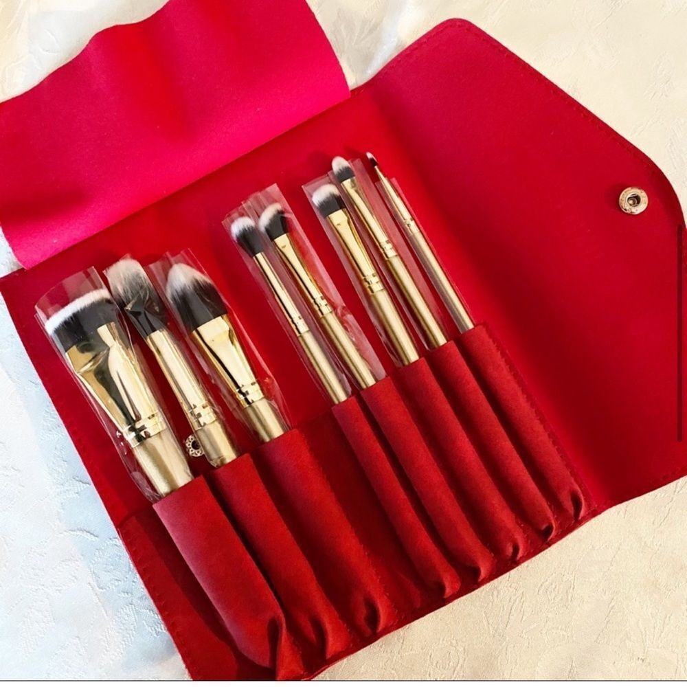 Luxie Glitter and Gold Brush Set